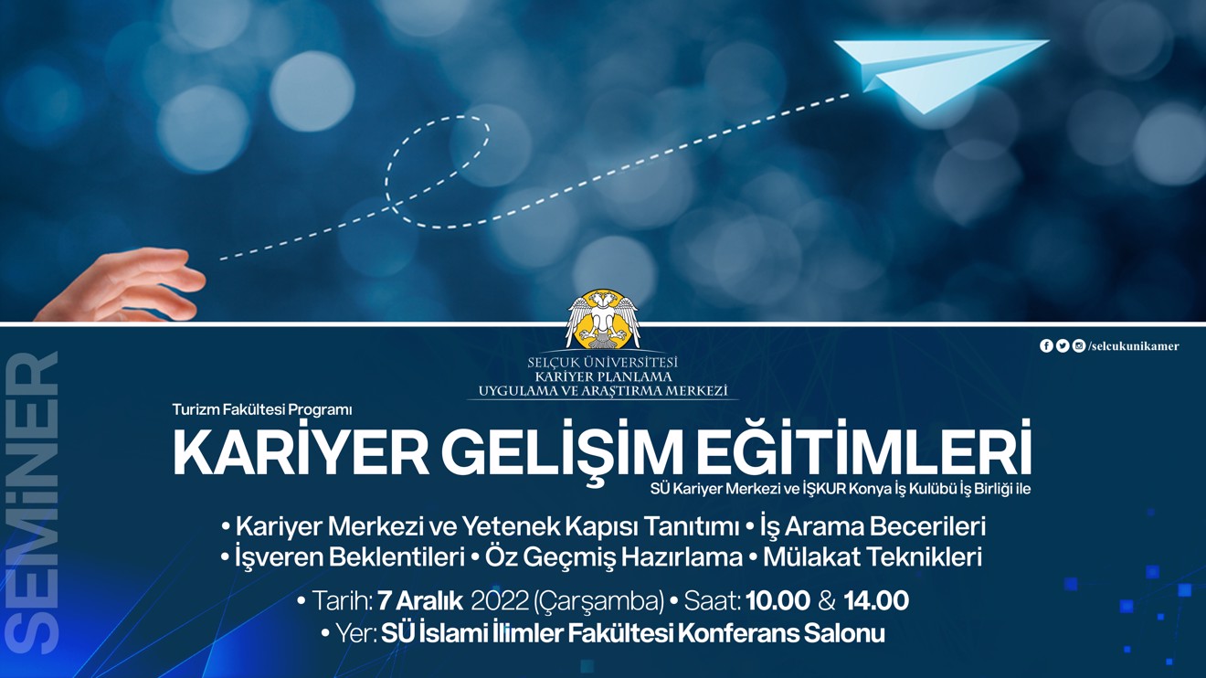 Kariyer Gelişim Eğitimleri Turizm Fakültesi Programı