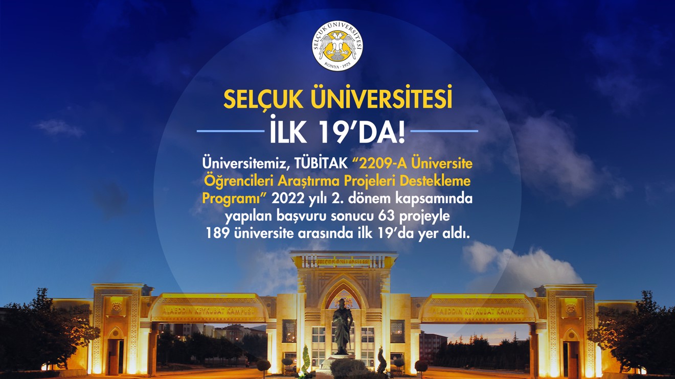 Selçuk Üniversitesi ilk 19'a girdi