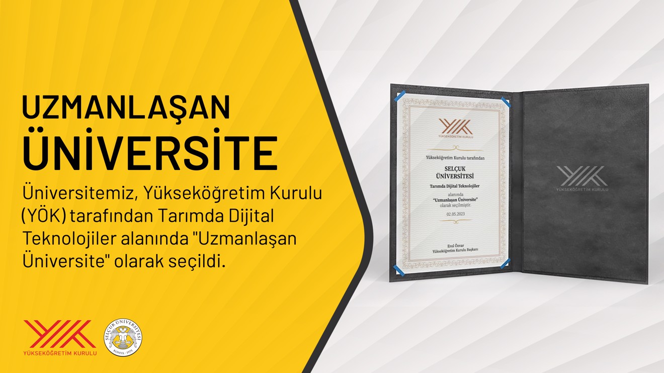 Üniversitemiz, "Uzmanlaşan Üniversite" olarak seçildi