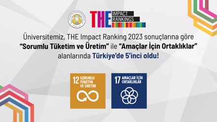 Üniversitemiz, T2 Farklı Alanda Türkiye'de 5’inci