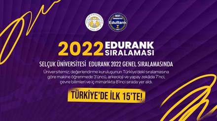 Üniversitemiz Türkiye’de İlk 15 Üniversite Arasında