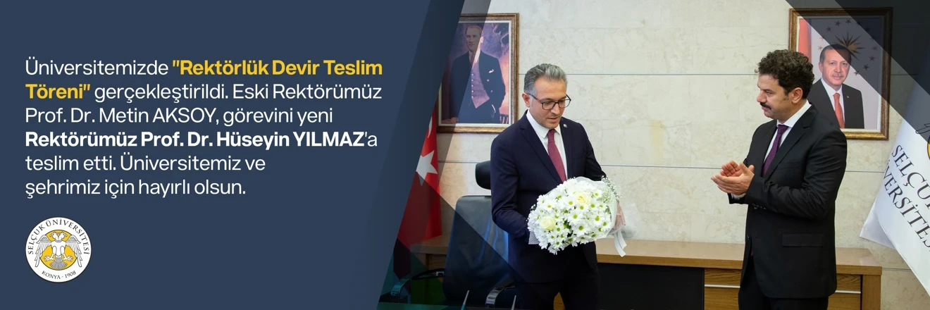 Üniversitemizde Rektörlük Devir Teslim Töreni