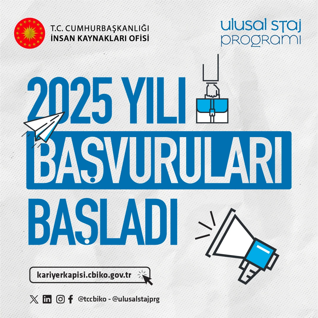 ULUSAL STAJ BAŞVURULARI BAŞLADI