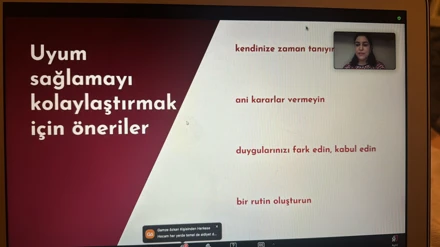 "Üniversite Yaşamına Uyum" Konulu Etkinlik Gerçekleştirildi.