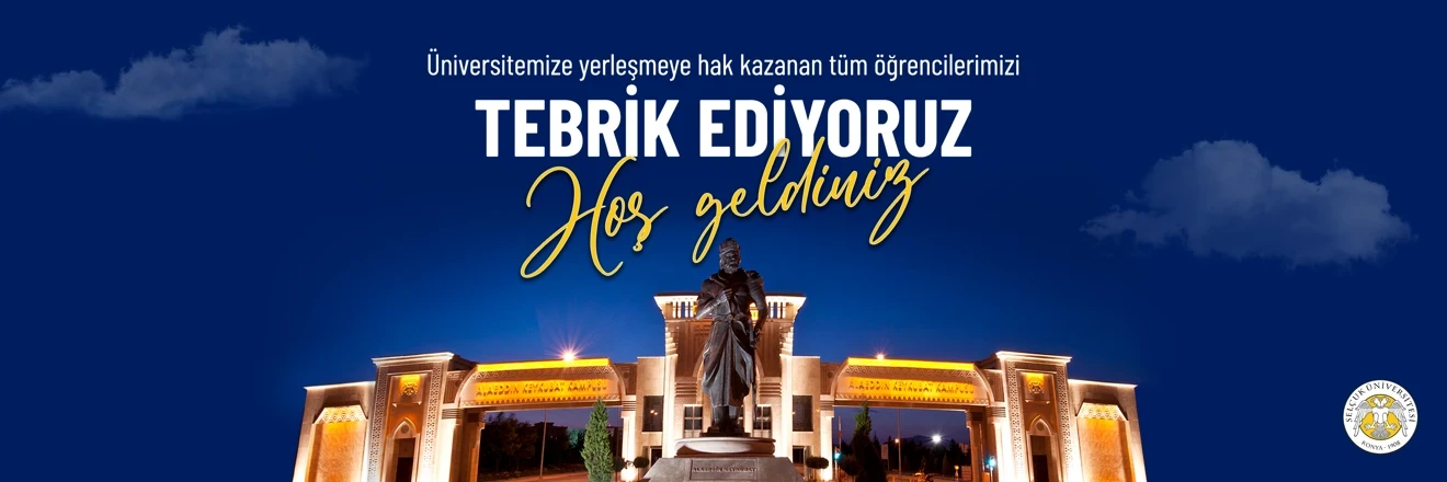 Tebrik Ediyoruz Hoş Geldiniz