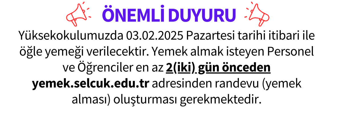 Yemek Duyuru