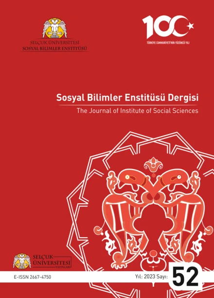 Sosyal Bilimler Enstitüsü Dergisi 2023 yılı 52. sayısı yayınlanmıştır