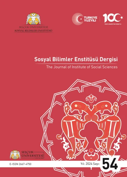 Sosyal Bilimler Enstitüsü Dergisi 2024 yılı 54. sayısı yayınlanmıştır